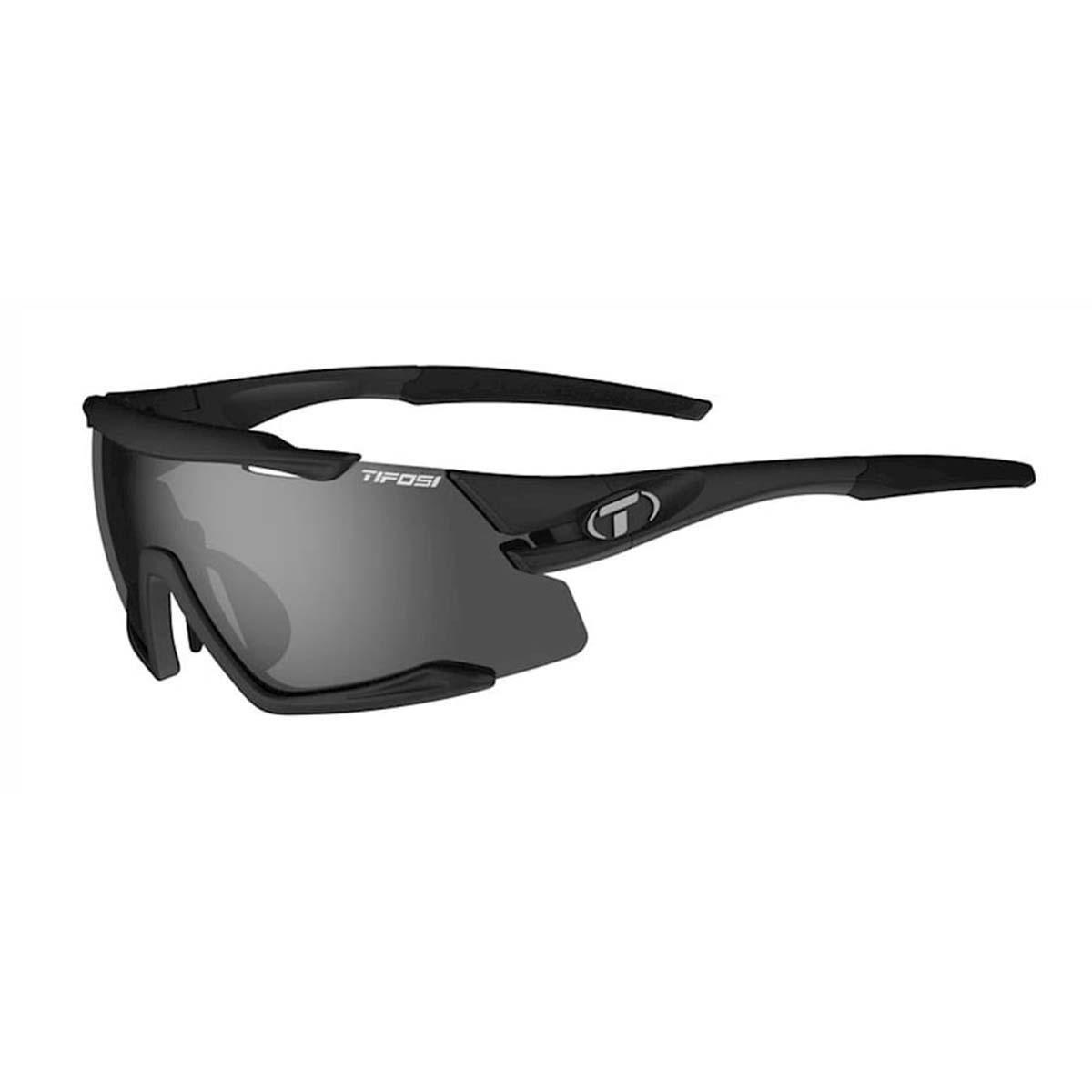 Tifosi Optics Aethon Sunglasses Matte Black - Smoke/AC Red/Clear