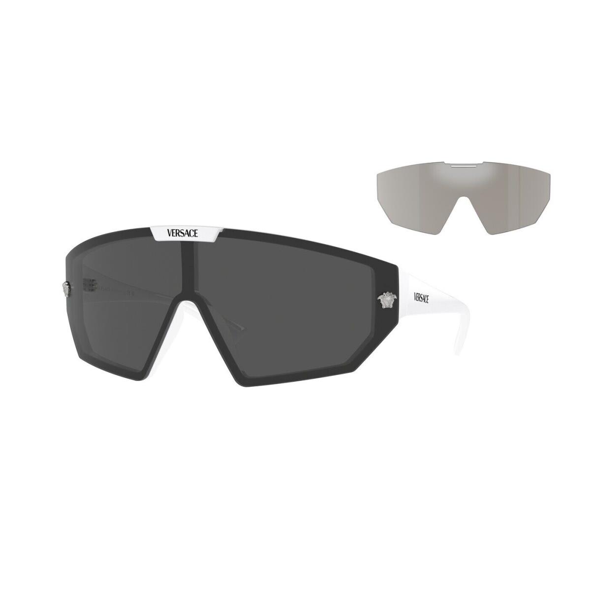 Versace Sunglasses VE4461 31487 47mm White / Dark Grey Mirror Silver Lens