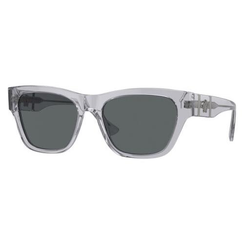 Versace Men`s 55mm Grey Transparent Sunglasses VE4457-543287-55