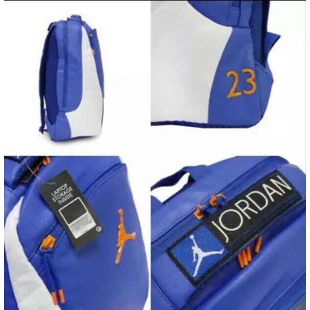 Nike Air Jordan Xii 12 Retro Backpack Bag Hyper Royal 9A1773 U5H - White