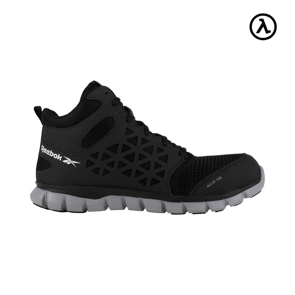 Reebok Sublite Cushion Work Women`s Athletic Mid-cut Black Boots RB411 7