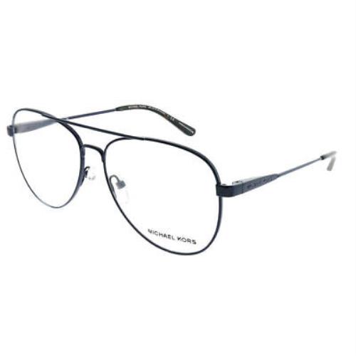 Michael Kors Procida MK 3019 1214 Navy Metal Aviator Eyeglasses 56mm