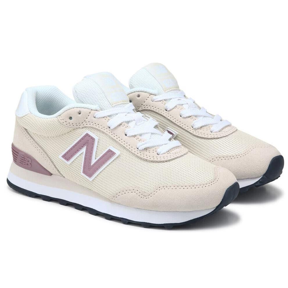 New Womens New Balance 515 Retro Sneaker Linen Rose Suede Leather Shoes