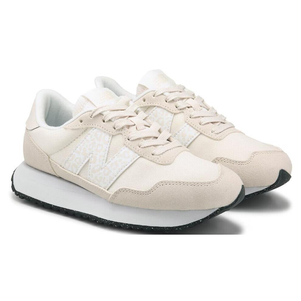 New Womens New Balance 237 Retro Sneaker White Leopard Mesh Shoes