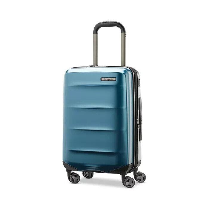 Samsonite T1163 Turquoise Octiv Expandable Carry-on Spinner Suitcase 22