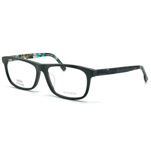 Diesel DL5212-F 097 Matte Dark Green Eyeglasses 57-15 145