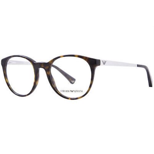 Emporio Armani EA3154 5026 Eyeglasses Women`s Shiny Havana 49mm