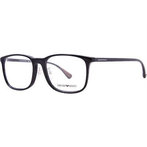 Emporio Armani EA3177F 5017 Eyeglasses Men`s Shiny Black Full Rim 55mm