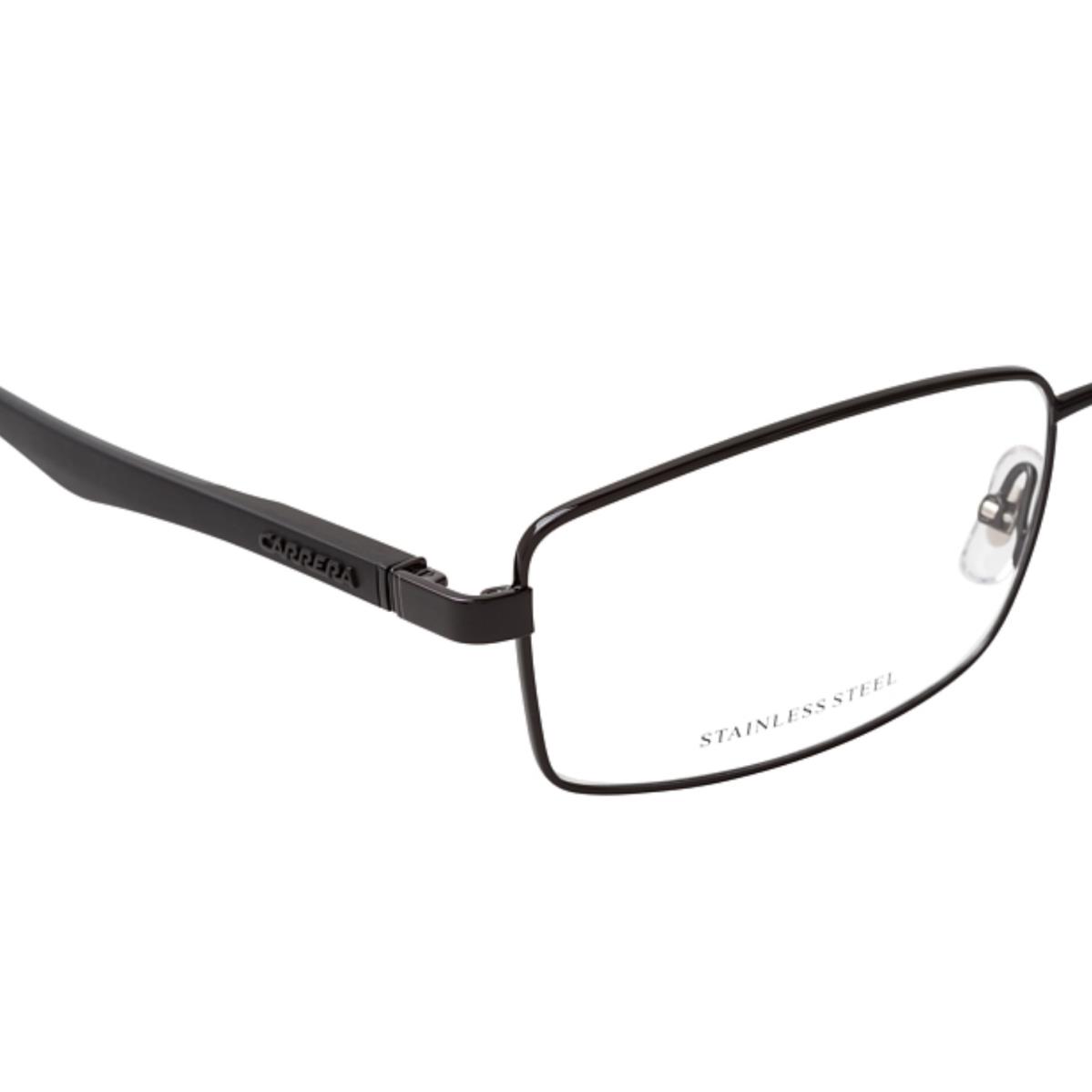 Carrera Eyeglasses 8842 807 57-18 145 Shiny Black Grey Large Mens Frames