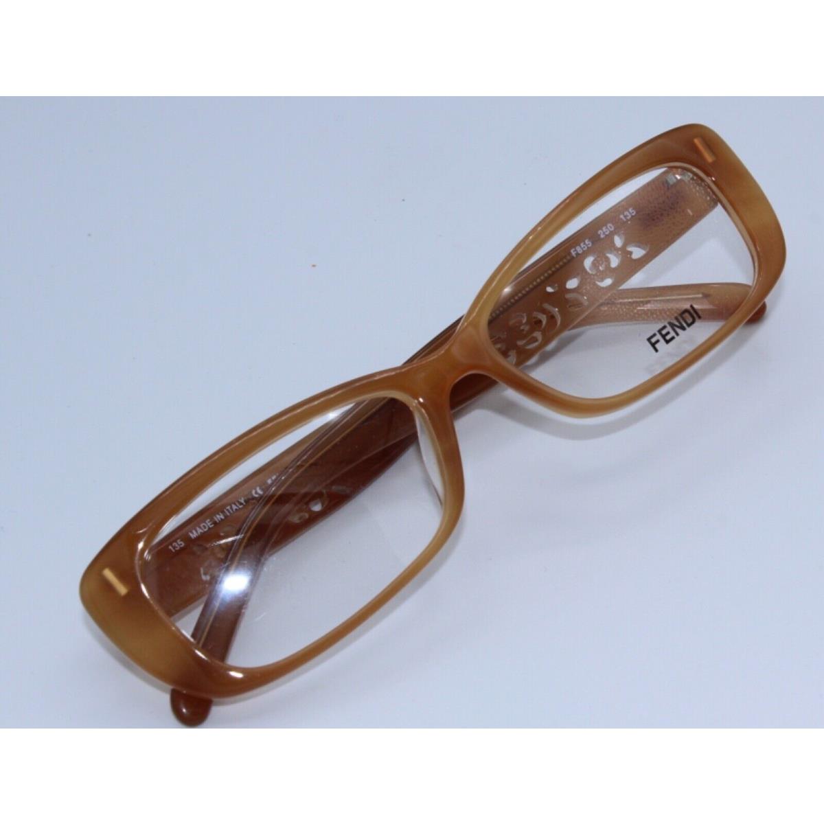 Fendi F855 250 Brown Optical Frame 52-15-135 Women`s Eyeglasses