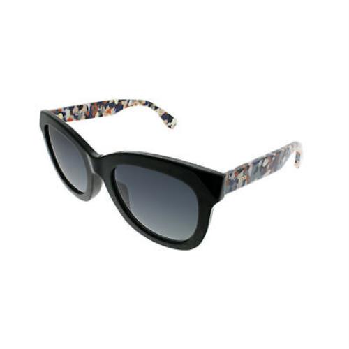 Fendi Chromia FF 0204/F 5MB HD Black Plastic Sunglasses Grey Gradient Lens