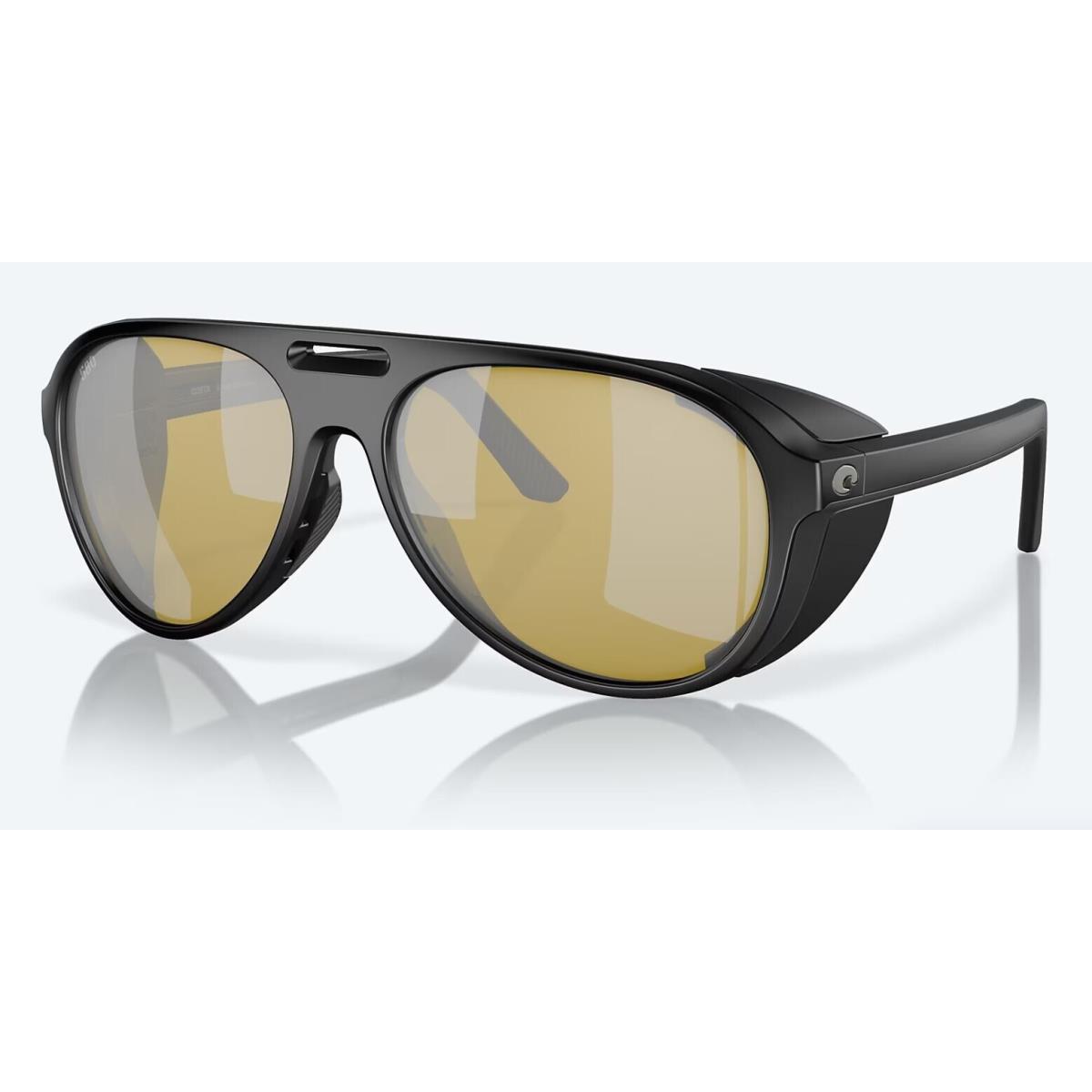 Costa Del Mar Grand Catalina Matte Black Sunrise Silver Polarized Glass 580G