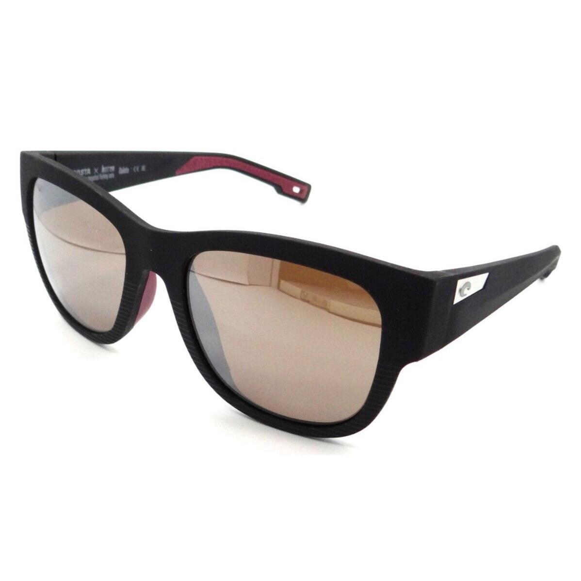 Costa Del Mar Sunglasses Caleta 55-19-139 Net Black / Silver Mirror 580G Glass - Frame: