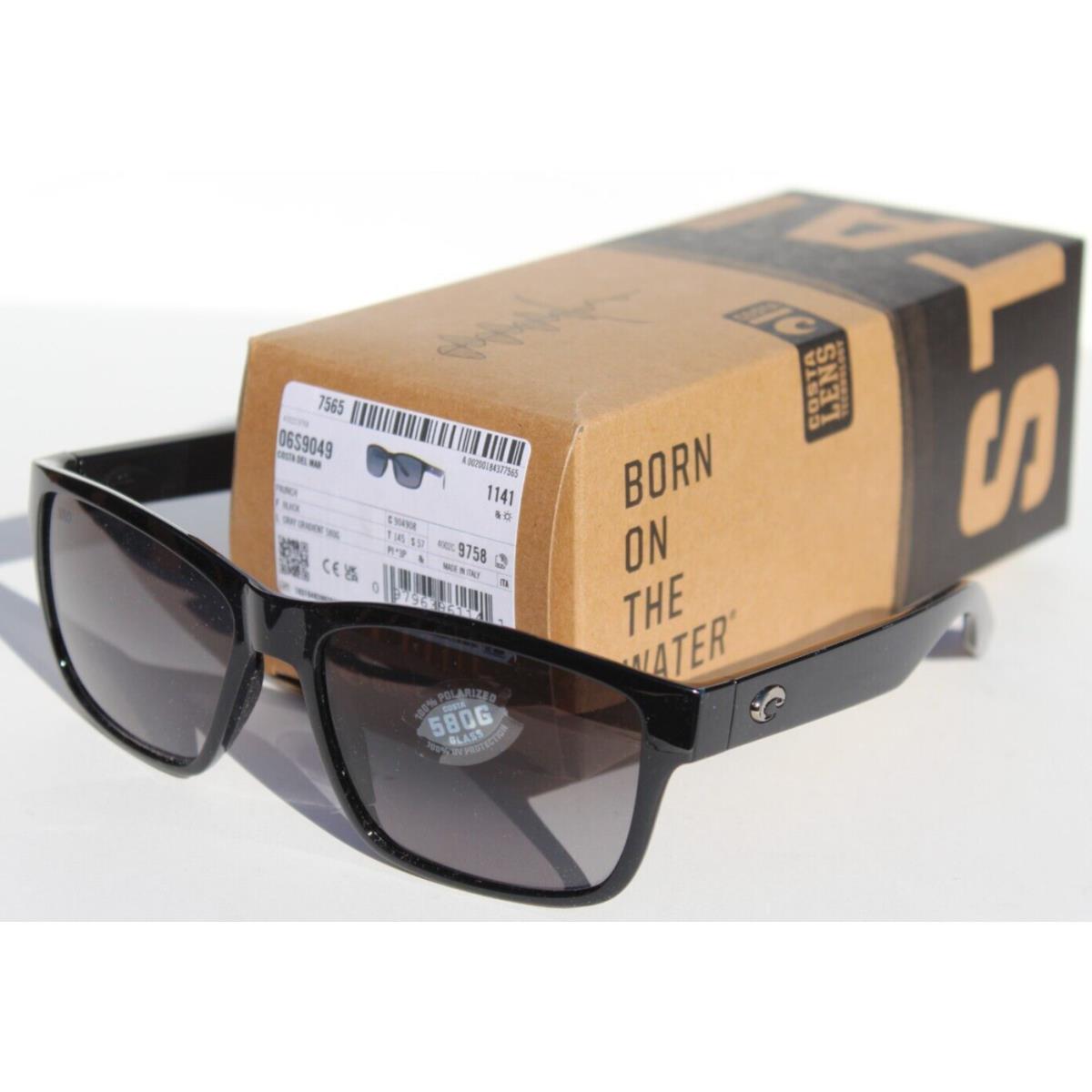 Costa Del Mar Paunch Polarized Sunglasses Black/gray Gradient 580G