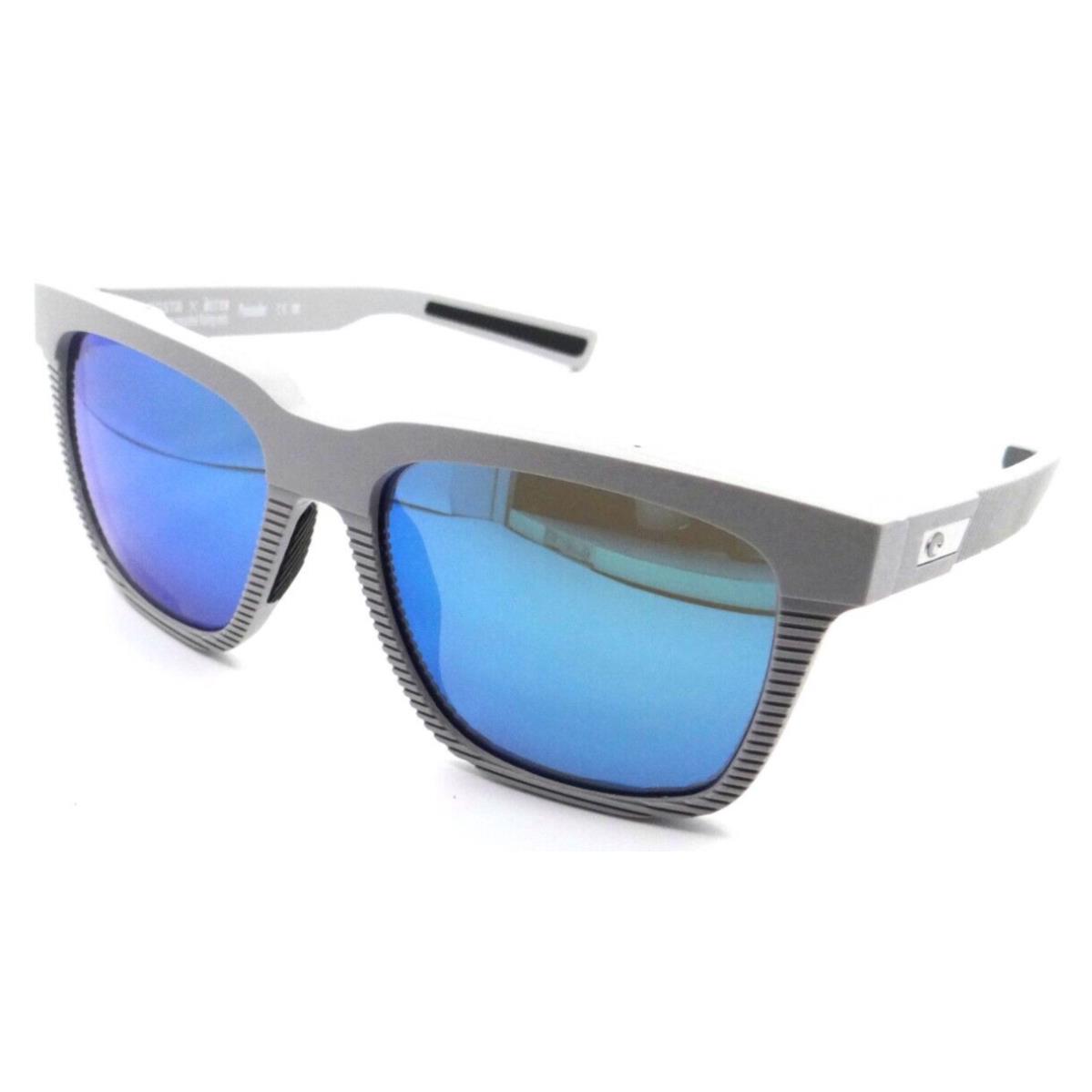 Costa Del Mar Sunglasses Pescador 55-17-140 Net Light Gray / Blue Mirror 580G