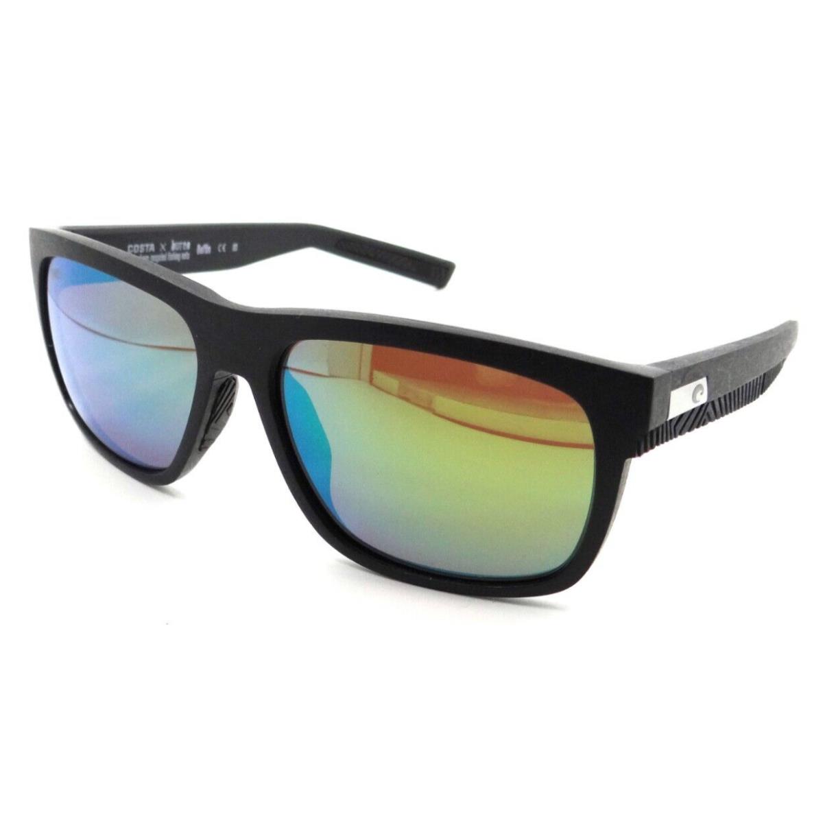 Costa Del Mar Sunglasses Baffin 58-16-140 Net Gray Gray Rubber/green Mirror 580G