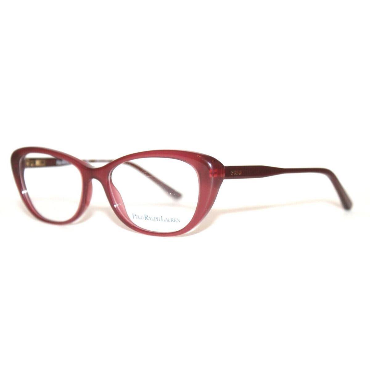 Polo Ralph Lauren PH85301667 Black Cherry Eyeglasses RX 48-15-130 - Clear Demo, Frame: Burgundy