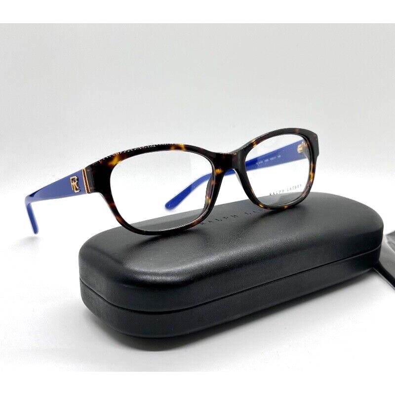 Ralph Lauren RL 6148 5566 Unisex Eyeglasses 53-17-140mm Shiny Dark Havana/blue