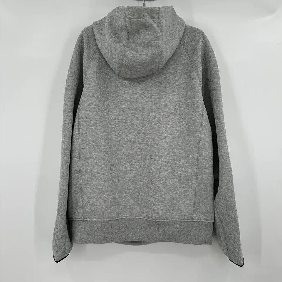 Nike Men`s Tech Fleece Pullover Hoodie Sweatshirt Sz L Gray/black FB8016-063