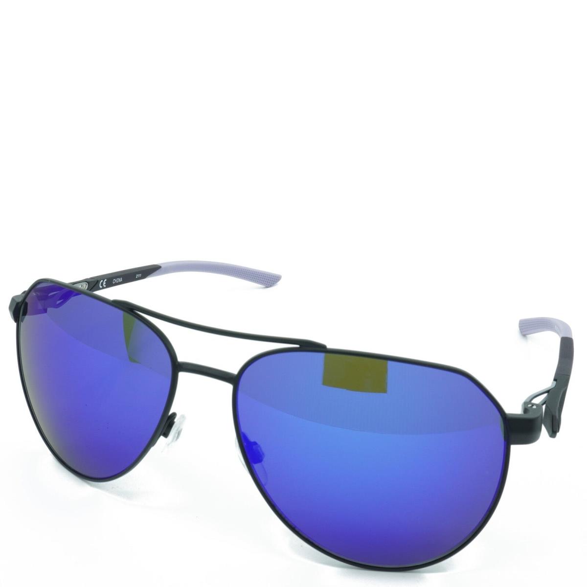 DQ0924-012 Mens Nike Club Nine Sunglasses - Frame: BLACK/ INDIGO HAZE