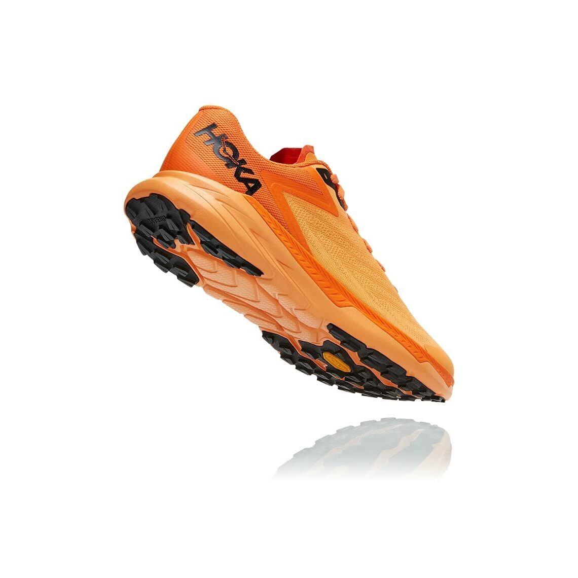 Hoka One One Men`s Zinal Trail Running Shoes Sneakers Trainers Bright Orange
