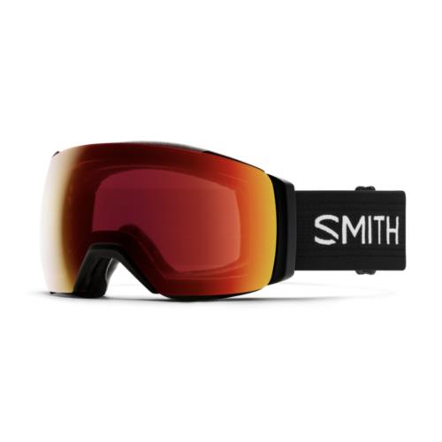 Smith Optics I/o Mag XL Goggles - Black + Chromapop Sun Red Mirror Lens