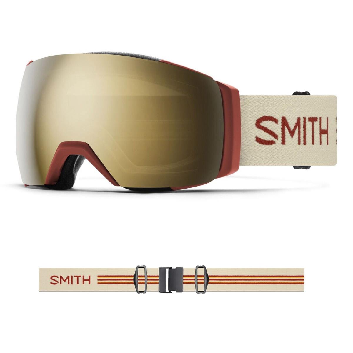 Smith I/o Mag XL Snow Goggles Terra Slash Sun Black Gold Mirror Lens +bonus