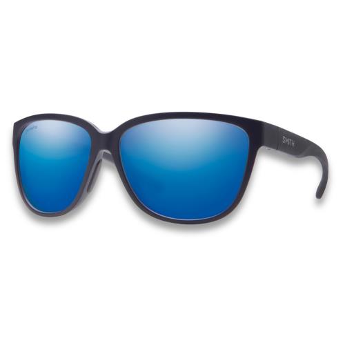 Smith Monterey Sunglasses Matte Midnight / Polarized Blue Mirror - 42547-A5