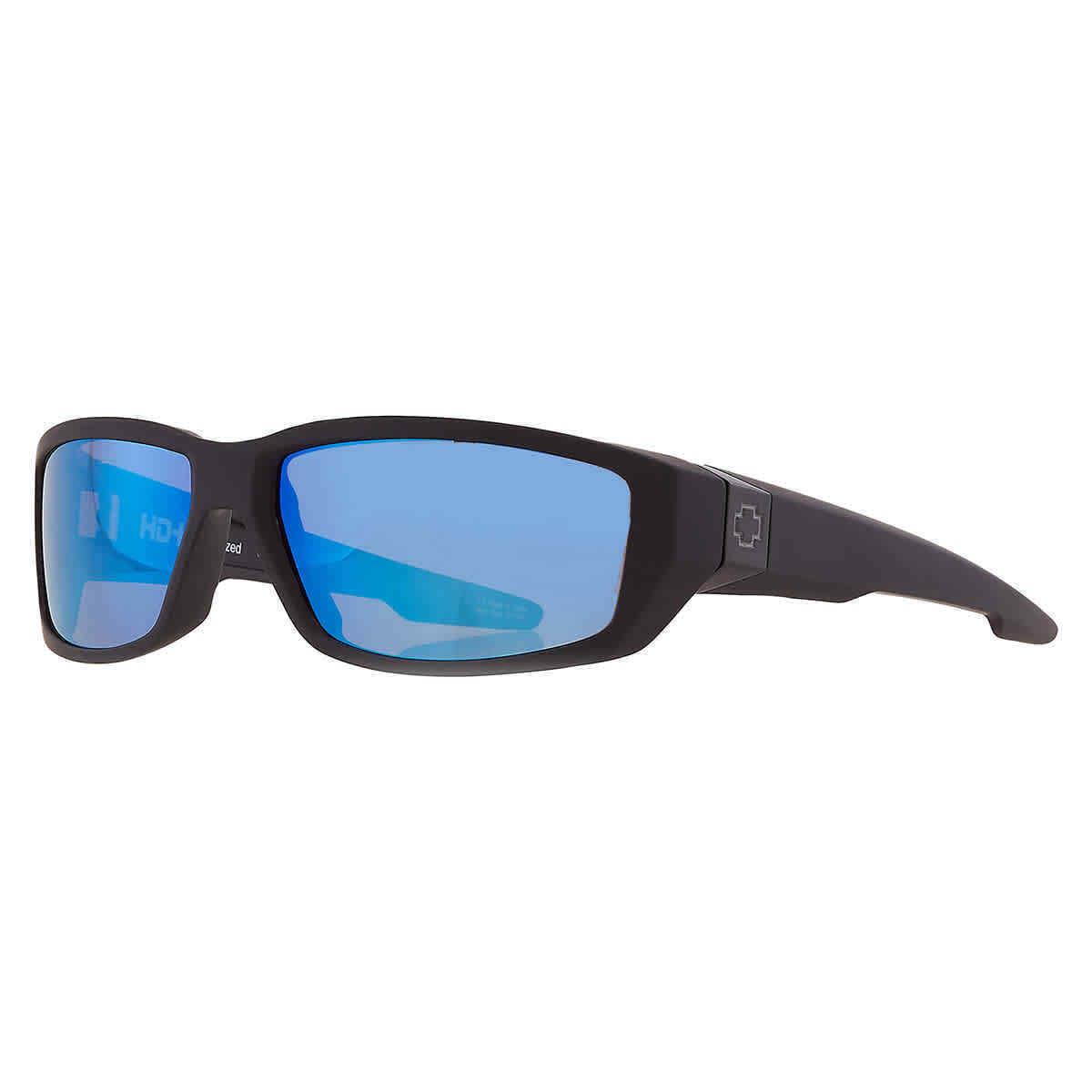 Spy Dirty MO Happy Bronze Polar with Blue Spectra Wrap Men`s Sunglasses