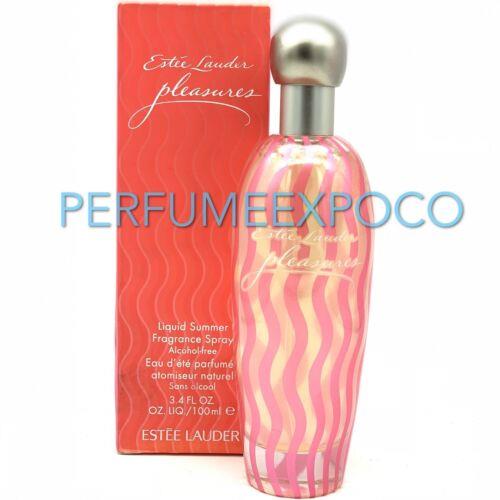 Pleasures Liquid Summer Estee Lauder Women Perfume 3.4oz Edp Spr Vintage BO17