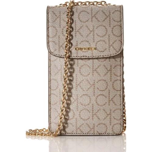 Calvin Klein Hailey Signature Chain Phone Carrier Crossbody