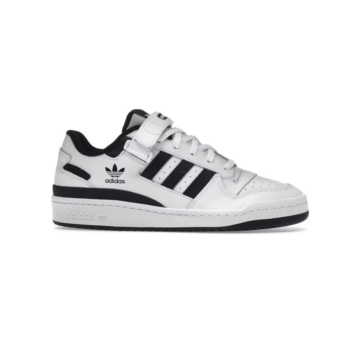 Adidas Forum Low Footwear White Core Black Sneaker FY7757 512 Men`s Shoes - FTWWHT/FTWWHT/CBLACK