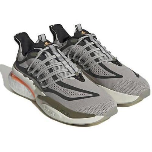 Adidas Mens Alphaboost V1 Mesh Gym Running Training Shoes Sneakers Bhfo 6388 - Metal Grey/Screaming Orange