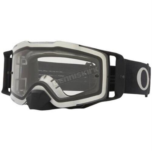 Oakley Black/gunmetal Front Line MX Tuff Blocks Goggles W/clear Lens
