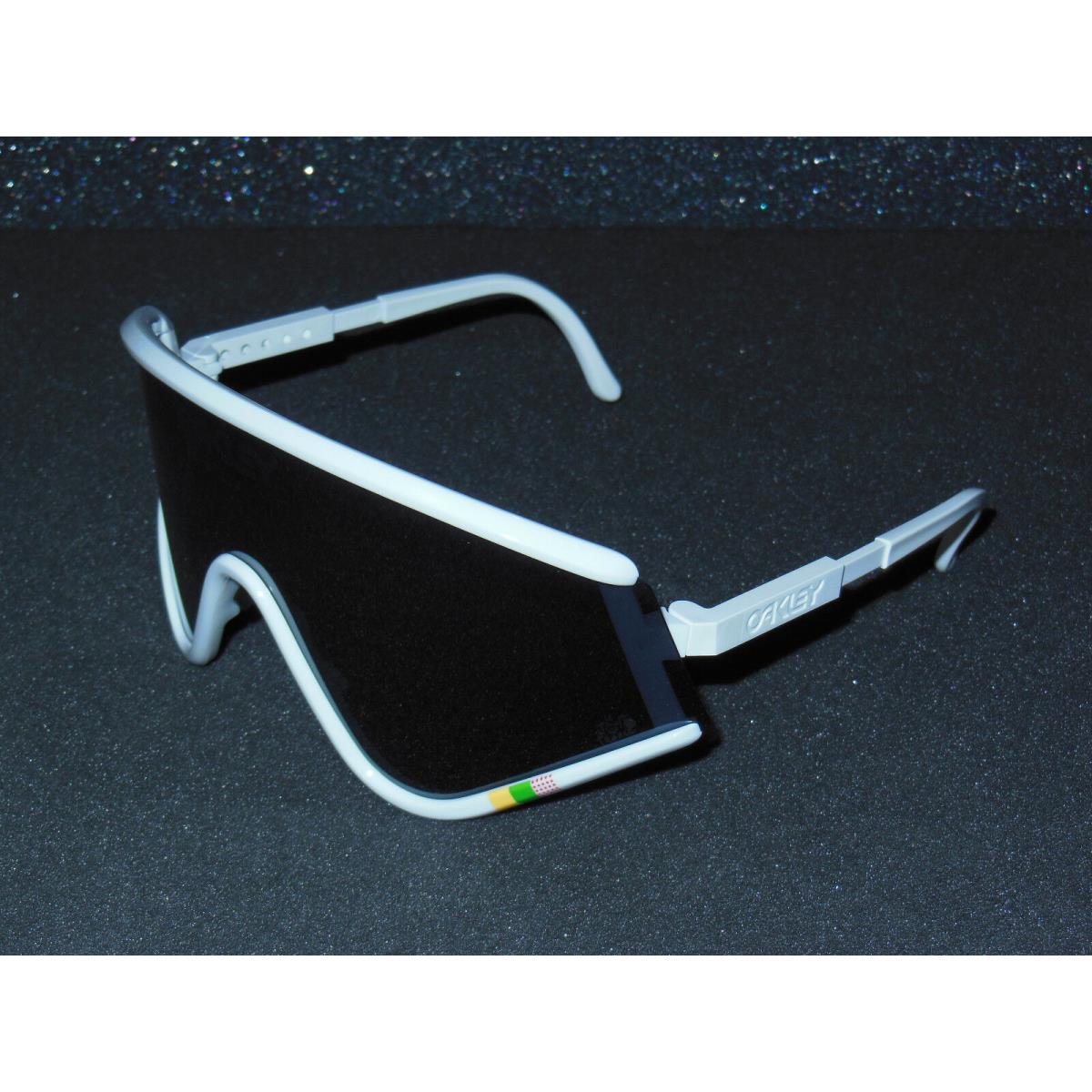 Oakley Eyeshade Tour de France Sunglasses White/black Iridium Cycling Retro