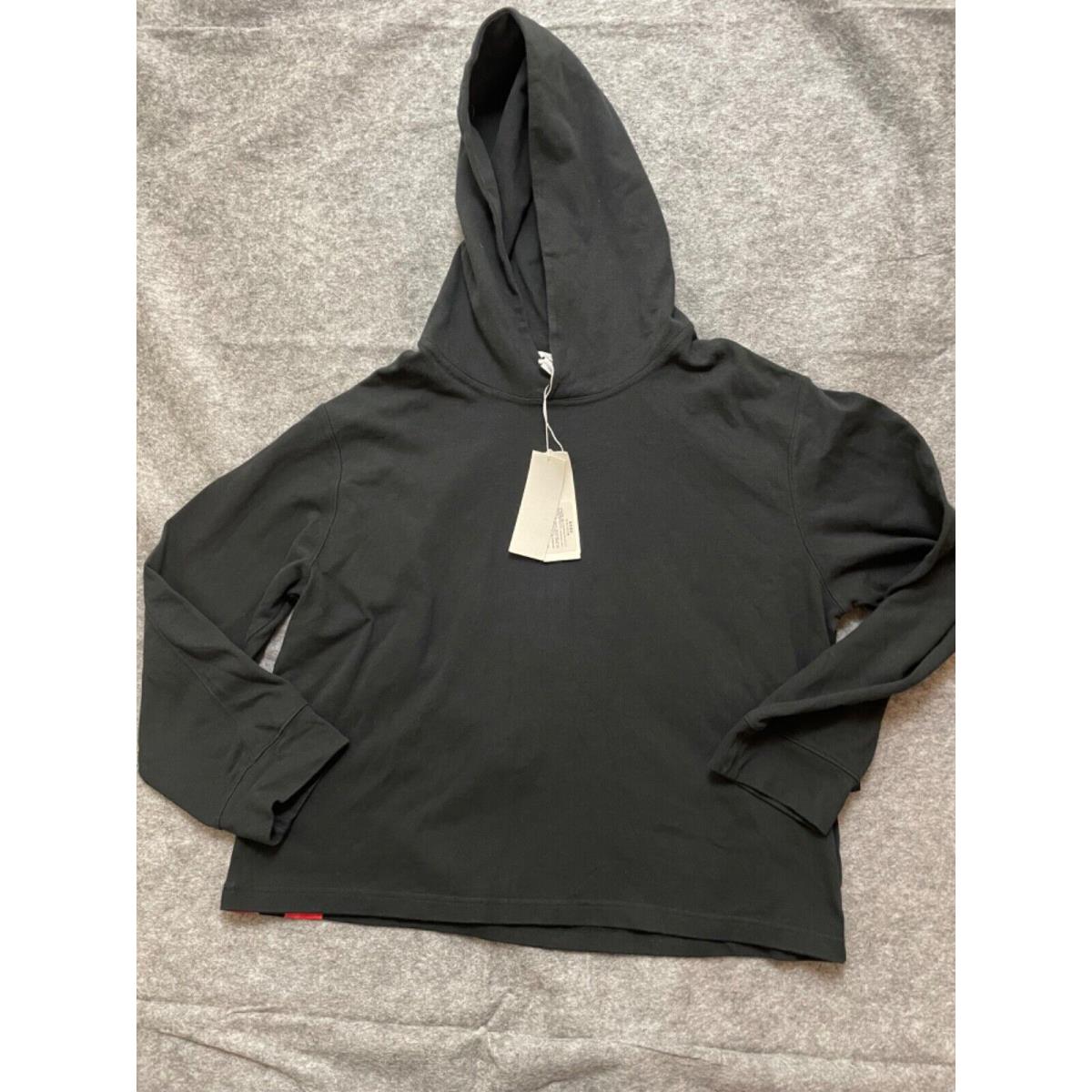 Y-3 x Adidas Yohji Yamamoto U Back Graphic Hoodie in Black Mens Size L