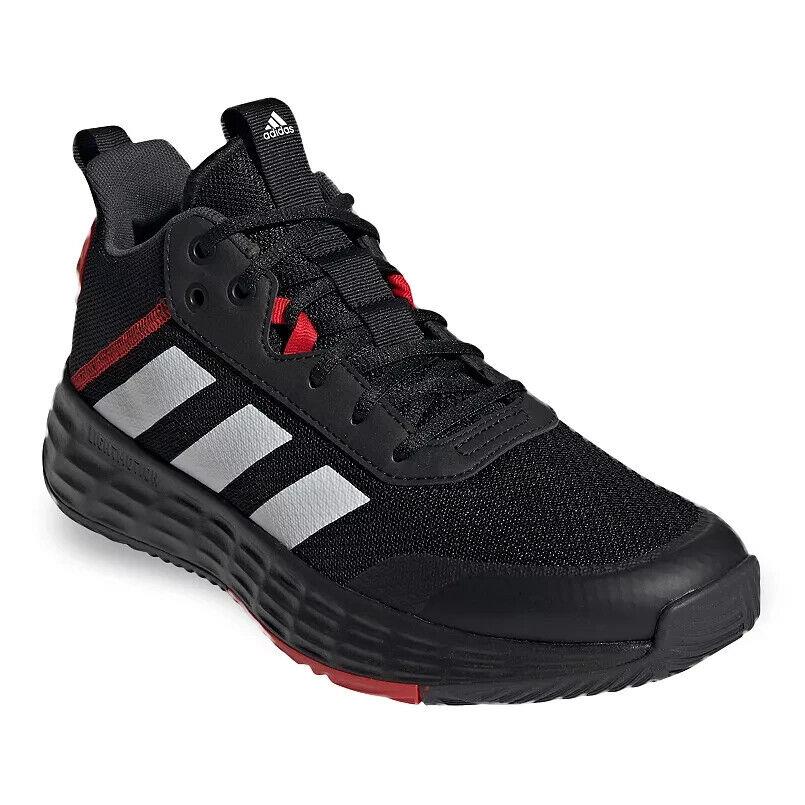 Adidas Ownthegame 2.0 Men`s Basketball Shoe Black White Carbon 10.5 m