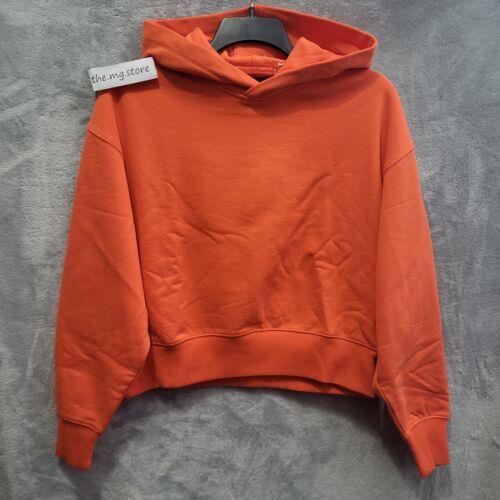 Adidas Y-3 Organic Cotton Terry Boxy Hoodie Orange Women`s Sz M