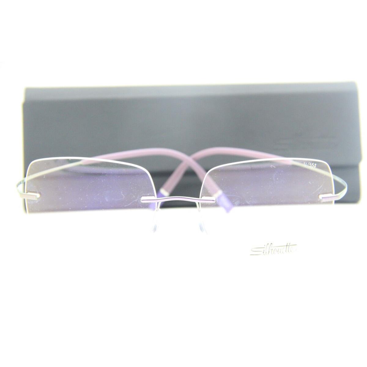 Silhouette 5541 IU 4140 Purple Eyeglasses W/case 55-17