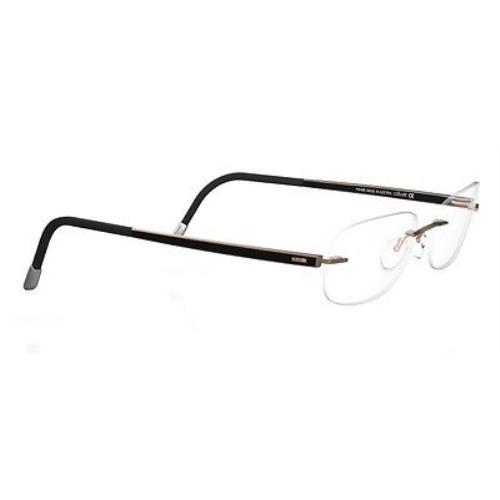 Silhouette Reading Eyeglasses 7641 6058 Zenlight Frame Titan Dynamics 52mm - Frame: Black
