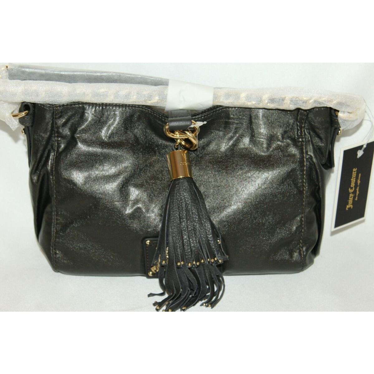 Juicy Couture Mini Kiki Dark Green Tassel Crossbody YSRU3376