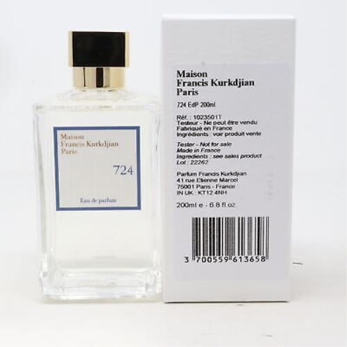 724 by Maison Francis Kurkdjian Eau De Parfum 6.8oz/200ml Spray Tester