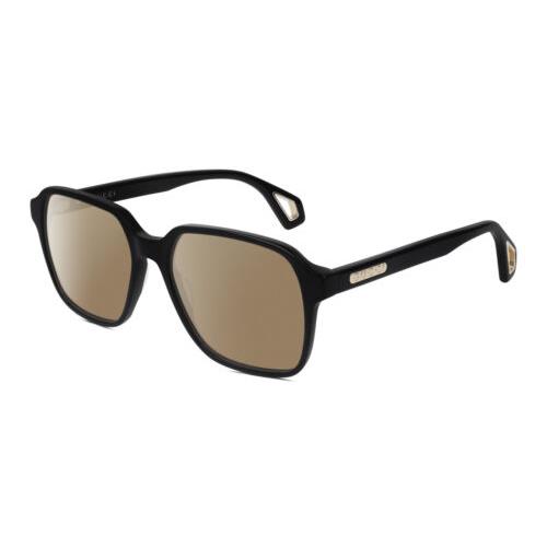 Gucci GG0469O-001 Unisex Designer Polarized Sunglasses Black Gold 56mm 4 Options