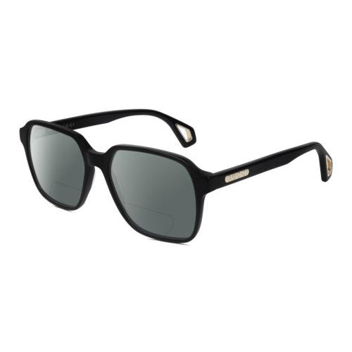Gucci GG0469O-001 Unisex Polarized Bifocal Sunglasses Black Gold 56mm 41 Options Grey