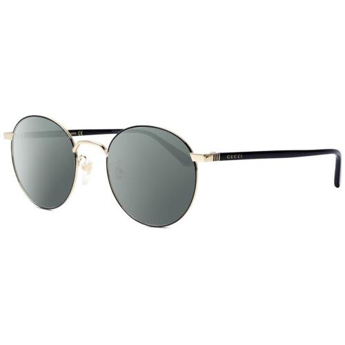 Gucci GG0297OK-003 Womens Designer Polarized Sunglasses Black Gold 52mm 4 Option Smoke Grey Polar