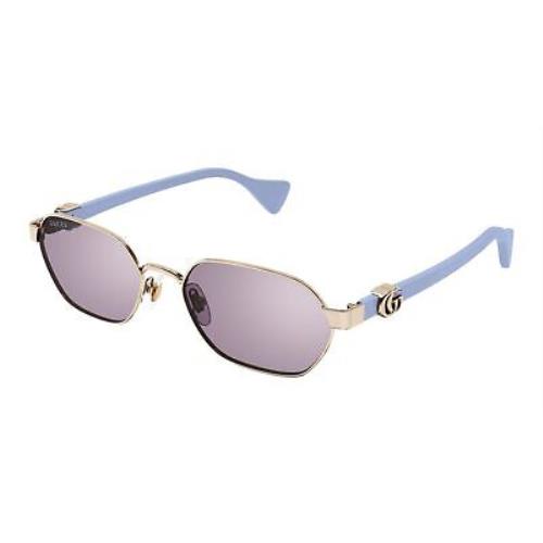 Gucci GG1593S-004 Gold Violet Violet Sunglasses
