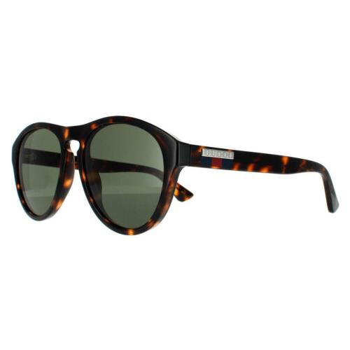 Gucci GG0747S-003 Unisex Designer Sunglasses in Brown Havana Tortoise/green 55mm