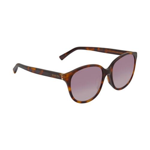 Gucci GG0461SA-003 Women`s Sunglasses Havana Tortise Brown Yellow Gold/pink 55mm