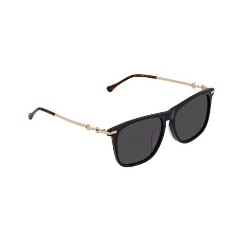 Gucci GG0915SA-001 Women`s Designer Sunglasses Black Gold Brown Havana/grey 56mm