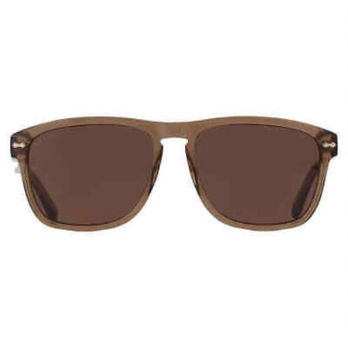 Gucci Brown Rectangular Men`s Sunglasses GG0911S 002 58 GG0911S 002 58